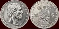 Koninkrijk der Nederlanden 2 ½ Gulden NEDERLAND (NETHERLANDS, KINGDOM) - WILLEM III, 1849-1890 - -