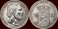 Koninkrijk der Nederlanden 2 ½ Gulden NEDERLAND (NETHERLANDS, KINGDOM) - WILLEM III, 1849-1890 - -