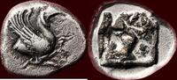 AR ¼ Stater IONIA, TEOS - or hemidrachm, circa 525-510 BC -