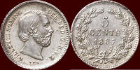 Koninkrijk der Nederlanden 5 Cents NEDERLAND (NETHERLANDS, KINGDOM) - WILLEM III, 1849-1890 - -