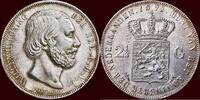 Koninkrijk der Nederlanden 2 ½ Gulden NEDERLAND (NETHERLANDS, KINGDOM) - WILLEM III, 1849-1890 - -