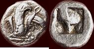 AR 1/16 Stater IONIA, TEOS - circa 525-510 BC -
