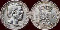 Koninkrijk der Nederlanden 1 Gulden NEDERLAND (NETHERLANDS, KINGDOM) - WILLEM III, 1849-1890 - -