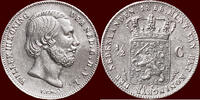 Koninkrijk der Nederlanden ½ Gulden NEDERLAND (NETHERLANDS, KINGDOM) - WILLEM III, 1849-1890 - -