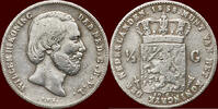 Koninkrijk der Nederlanden ½ Gulden NEDERLAND (NETHERLANDS, KINGDOM) - WILLEM III, 1849-1890 - -