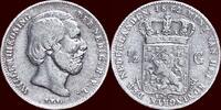 Koninkrijk der Nederlanden ½ Gulden NEDERLAND (NETHERLANDS, KINGDOM) - WILLEM III, 1849-1890 - -