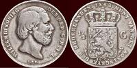 Koninkrijk der Nederlanden ½ Gulden NEDERLAND (NETHERLANDS, KINGDOM) - WILLEM III, 1849-1890 - -