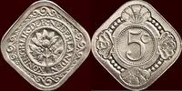Koninkrijk der Nederlanden 5 Cents NEDERLAND (NETHERLANDS, KINGDOM) - WILHELMINA, 1890-1948 - -