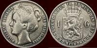 Koninkrijk der Nederlanden 1 Gulden NEDERLAND (NETHERLANDS, KINGDOM) - WILHELMINA, 1890-1948 - -