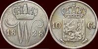Koninkrijk der Nederlanden 10 Cents NEDERLAND (NETHERLANDS, KINGDOM) - WILLEM I, 1815-1840 - 1828, Utrecht -