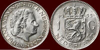 Koninkrijk der Nederlanden 1 Gulden NEDERLAND (NETHERLANDS, KINGDOM) - JULIANA, 1948-1980 - -
