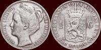 Koninkrijk der Nederlanden 1 Gulden NEDERLAND (NETHERLANDS, KINGDOM) - WILHELMINA, 1890-1948 - -
