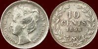Koninkrijk der Nederlanden 10 Cents NEDERLAND (NETHERLANDS, KINGDOM) - WILHELMINA, 1890-1948 - -