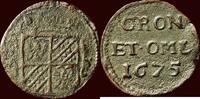Duit NOORDELIJKE NEDERLANDEN (NETHERLANDS) - REPUBLIEK, 1581-1795 - GRONINGEN & OMMELANDEN - 1675, Groningen -