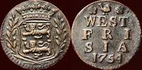 West-Friesland Duit NOORDELIJKE NEDERLANDEN (NETHERLANDS) - REPUBLIEK, 1581-1795 - WEST-FRIESLAND - 1754, Hoorn -