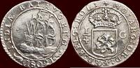  NOORDELIJKE NEDERLANDEN (NETHERLANDS) - BATAAFSE REPUBLIEK, 1795-1806 - NEDERLANDS OOST-INDIË (DUTCH EAST INDIES) - HOLLAND -      Scheepjesgulden 1