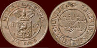 2 ½ Cent NEDERLAND (NETHERLANDS, KINGDOM) - NEDERLANDS OOST-INDIË (DUTCH EAST INDIES) - WILLEM III, 1849-1890 - 1857, Utrecht -