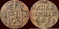 ¼ Stuiver NEDERLAND (NETHERLANDS, KINGDOM) - NEDERLANDS OOST-INDIË (DUTCH EAST INDIES) - WILLEM I, 1815-1840 - 1823 S, Utrecht -