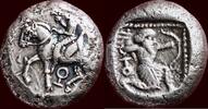 AR Stater CILICIA, TARSOS - PERSIAN RULE - SYENNESIS III, vassal king of Persia, circa 425-401 BC - or shekel -
