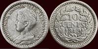 Koninkrijk der Nederlanden 10 Cents NEDERLAND (NETHERLANDS, KINGDOM) - WILHELMINA, 1890-1948 - -