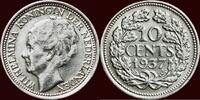 Koninkrijk der Nederlanden 10 Cents NEDERLAND (NETHERLANDS, KINGDOM) - WILHELMINA, 1890-1948 - -