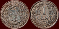Koninkrijk der Nederlanden 1 Cent NEDERLAND (NETHERLANDS, KINGDOM) - WILHELMINA, 1890-1948 - -