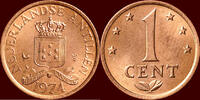 1 Cent NEDERLAND (NETHERLANDS, KINGDOM) - NEDERLANDS WEST-INDIË (DUTCH WEST INDIES) - NEDERLANDSE ANTILLEN (NETHERLANDS ANTILLES) - JUL -