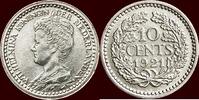 Koninkrijk der Nederlanden 10 Cents NEDERLAND (NETHERLANDS, KINGDOM) - WILHELMINA, 1890-1948 - -