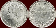 Koninkrijk der Nederlanden 10 Cents NEDERLAND (NETHERLANDS, KINGDOM) - WILHELMINA, 1890-1948 - -