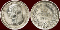Koninkrijk der Nederlanden 10 Cents NEDERLAND (NETHERLANDS, KINGDOM) - WILHELMINA, 1890-1948 - -