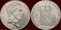 Koninkrijk der Nederlanden 3 Gulden NEDERLAND (NETHERLANDS, KINGDOM) - WILLEM I, 1815-1840 - 1824, Utrecht -