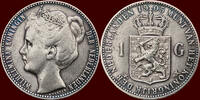 Koninkrijk der Nederlanden 1 Gulden NEDERLAND (NETHERLANDS, KINGDOM) - WILHELMINA, 1890-1948 - -
