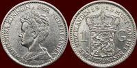 Koninkrijk der Nederlanden 1 Gulden NEDERLAND (NETHERLANDS, KINGDOM) - WILHELMINA, 1890-1948 - -