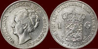 Koninkrijk der Nederlanden 1 Gulden NEDERLAND (NETHERLANDS, KINGDOM) - WILHELMINA, 1890-1948 - -