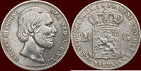 Koninkrijk der Nederlanden 2 ½ Gulden NEDERLAND (NETHERLANDS, KINGDOM) - WILLEM III, 1849-1890 - -