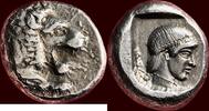AR Drachme CARIA, OLD KNIDOS - 465-449 BC -