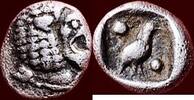 AR 1/48 Stater CARIA - MYLASA - or hemiobol, circa 450-400 BC -