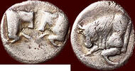 AR Hemiobol CARIA, UNCERTAIN MINT - circa 450-400 BC, Khersonessos (?) -