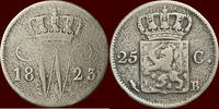 Koninkrijk der Nederlanden 25 Cents NEDERLAND (NETHERLANDS, KINGDOM) - WILLEM I, 1815-1840 - 1823, Brussel -