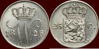 Koninkrijk der Nederlanden 25 Cents NEDERLAND (NETHERLANDS, KINGDOM) - WILLEM I, 1815-1840 - 1826, Utrecht -