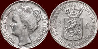 Koninkrijk der Nederlanden ½ Gulden NEDERLAND (NETHERLANDS, KINGDOM) - WILHELMINA, 1890-1948 - -