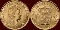 Koninkrijk der Nederlanden 10 Gulden NEDERLAND (NETHERLANDS, KINGDOM) - WILHELMINA, 1890-1948 - -