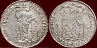 Overijssel Gulden NOORDELIJKE NEDERLANDEN (NETHERLANDS) - REPUBLIEK, 1581-1795 - OVERIJSSEL - 1765/64, Kampen -