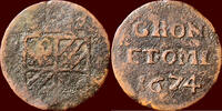 Duit NOORDELIJKE NEDERLANDEN (NETHERLANDS) - REPUBLIEK, 1581-1795 - GRONINGEN & OMMELANDEN - 1674, Groningen -