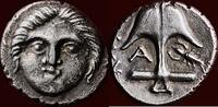 AR Diobol THRACE (THRAKIEN), APOLLONIA PONTIKA - circa 410-323 BC -