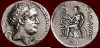 AR tetradrachm SELEUKID KINGDOM OF SYRIA - SELEUKOS IV PHILOPATOR, 187-175 BC - SYRIA - probably Damaskos -