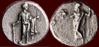 AR Stater CILICIA, ISSOS - TIRIBAZOS, SATRAP, 386-380 BC - 386 - 380 BC -