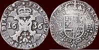 FRANCE - BOURGOGNE - FRANCHE-COMTÉ - PHILIPPE IV, 1621-1665 - Patagon 1636, Dôle -