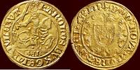 NOORDELIJKE NEDERLANDEN (NETHERLANDS) - HERTOGDOM GELRE - KAREL VAN EGMONT,1492-1538 - Rijdergulden of Gelderse rijder z.j. , Ni -