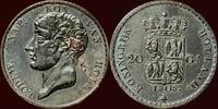 20 Gulden NEDERLAND (NETHERLANDS, KINGDOM) - KONINKRIJK HOLLAND - LODEWIJK NAPOLEON, 1806-1810 - 1808, Utrecht - PROEFAFSLAG IN BRONS -